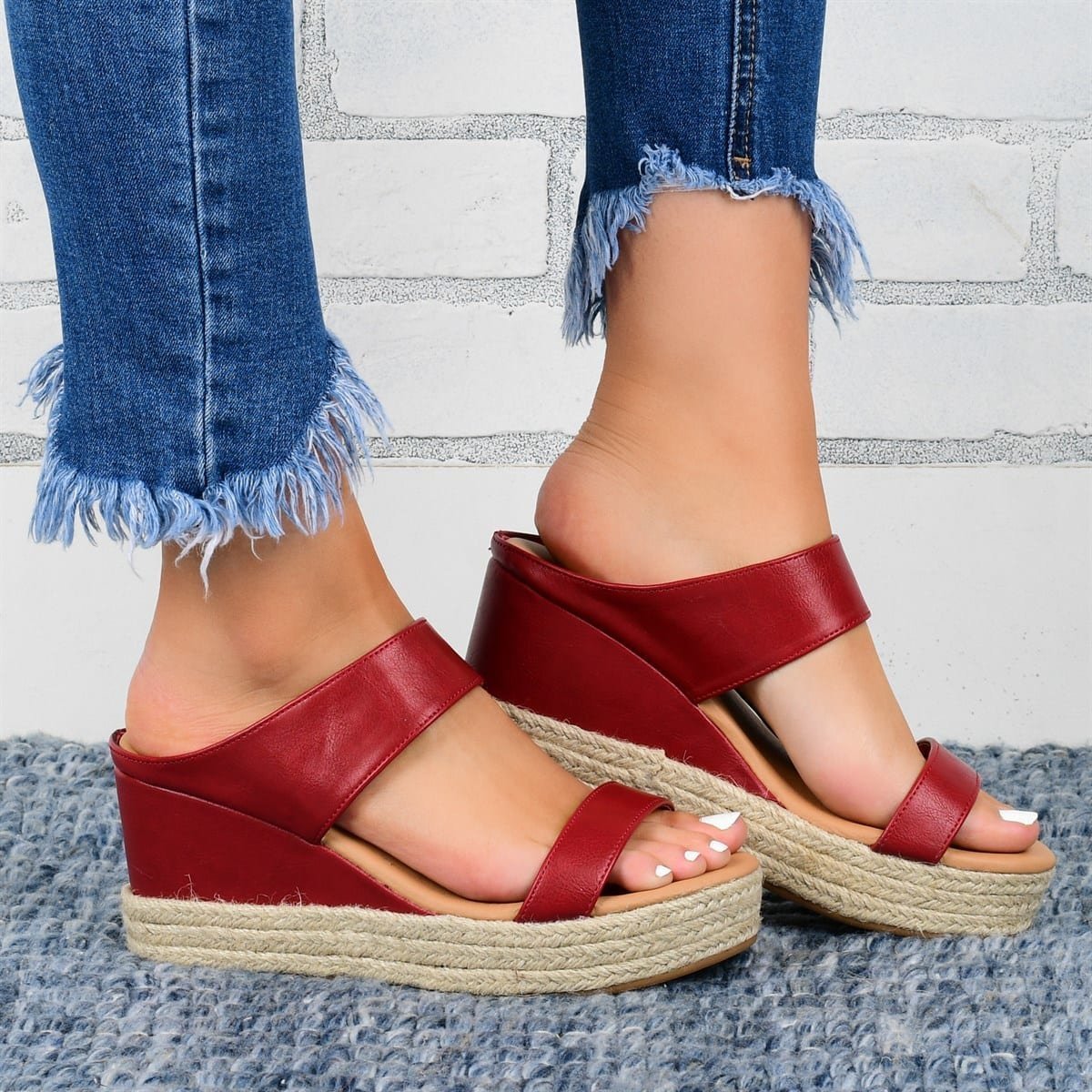 Boho Chic Espadrille Wedgesandalen