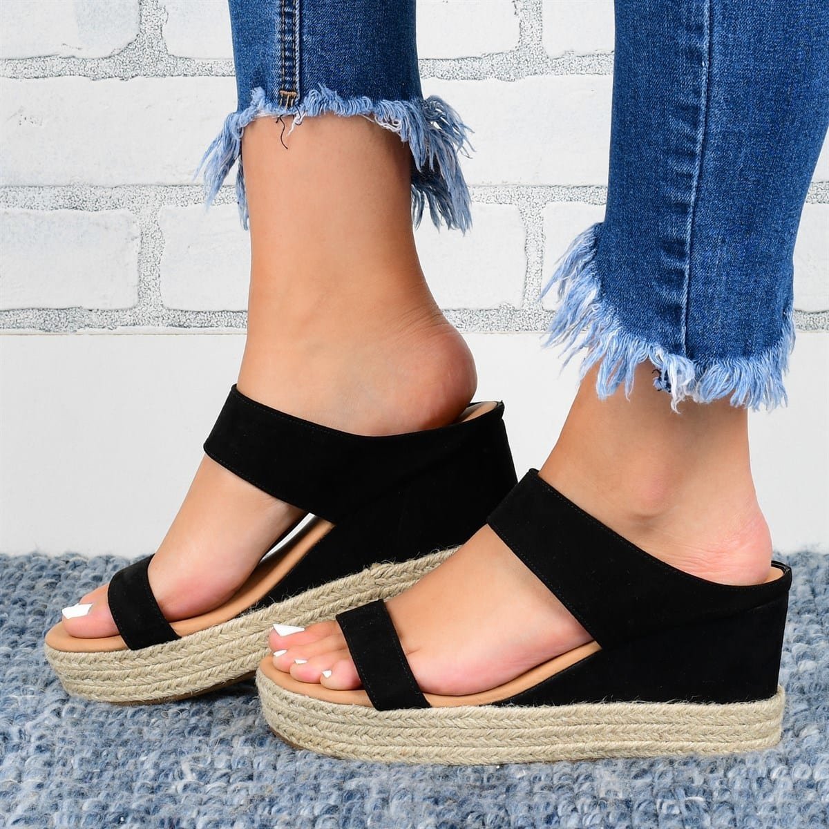 Boho Chic Espadrille Wedgesandalen