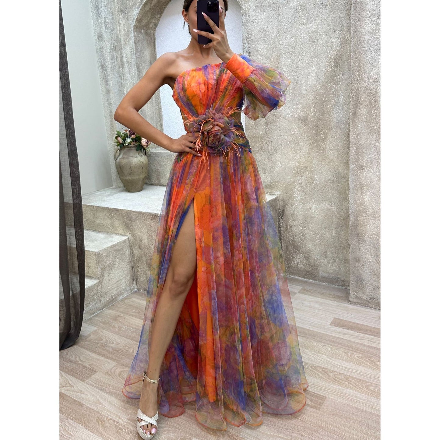 Robe de soirée élégante en tulle