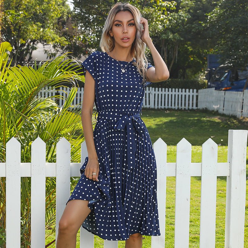 Polka Dot Midi Jurken Elegant