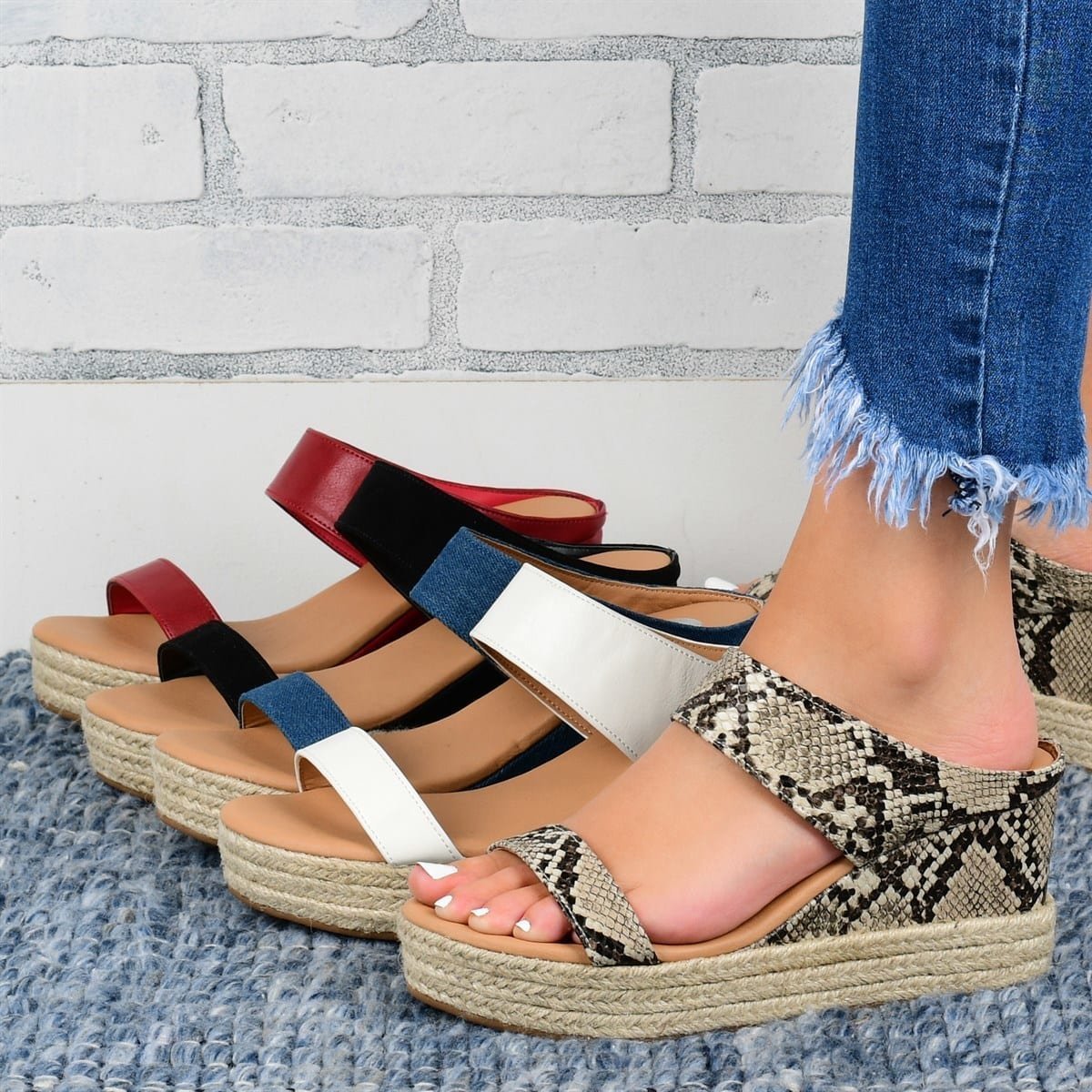 Boho Chic Espadrille Wedgesandalen