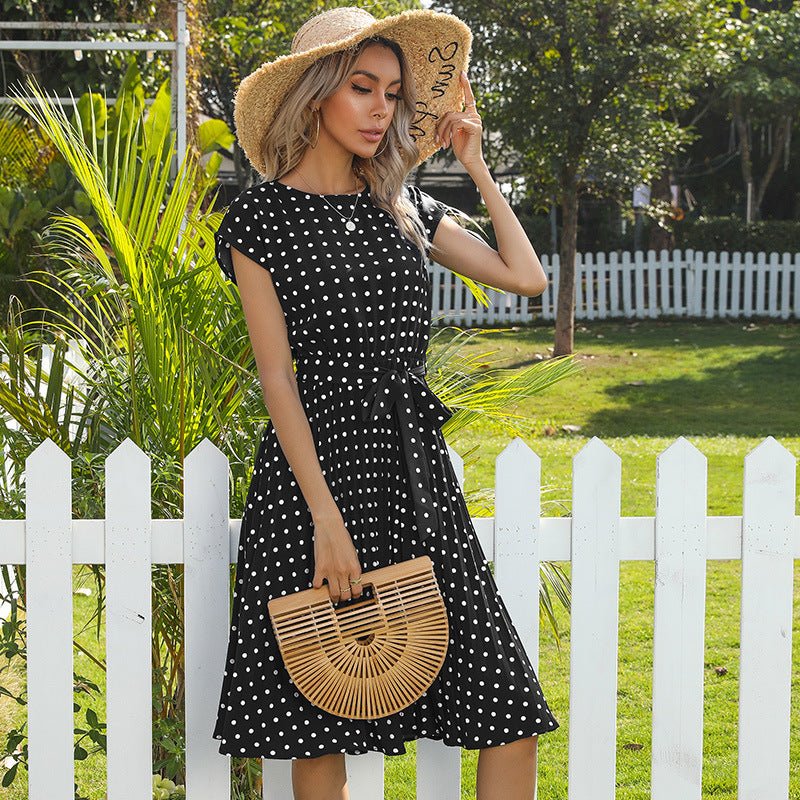 Polka Dot Midi Jurken Elegant