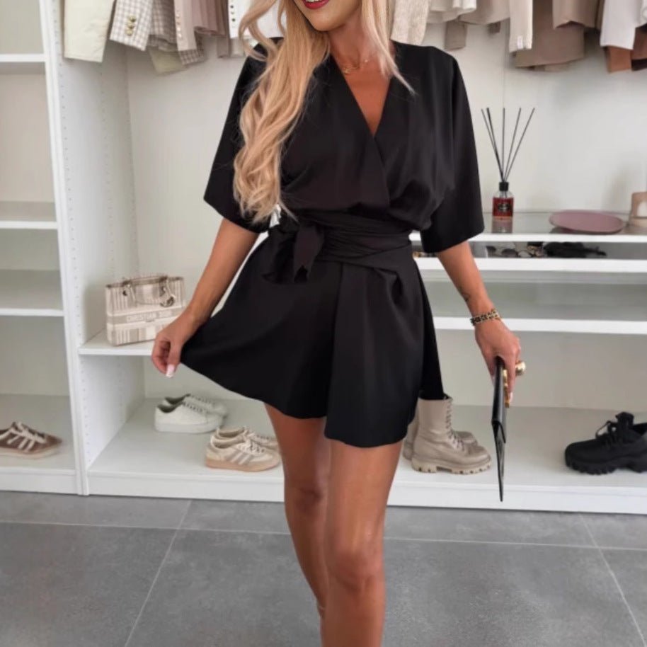 Allure in One – Romper met strikceintuur