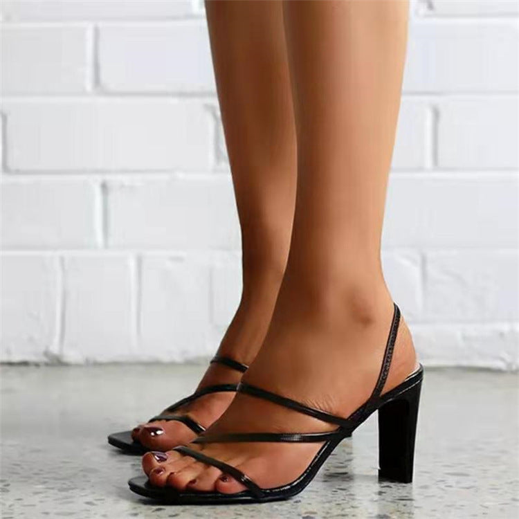 Elegant High Heel Stiletto Sandals for Women (36–43)