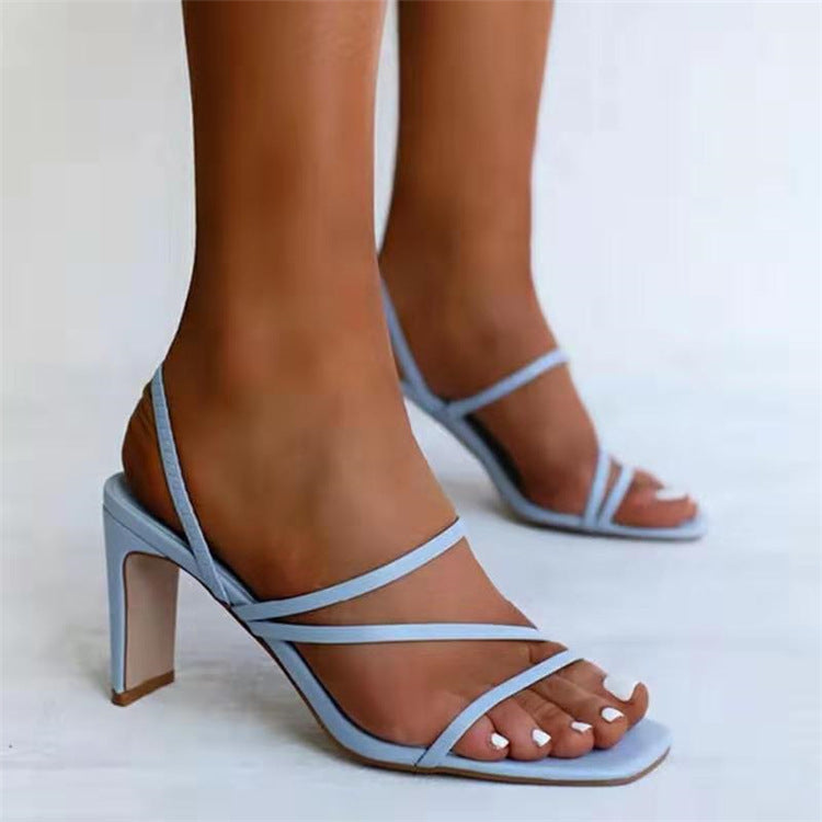 Elegant High Heel Stiletto Sandals for Women (36–43)