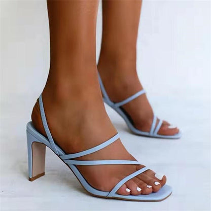 Sandales élégantes à talons hauts et à talons aiguilles