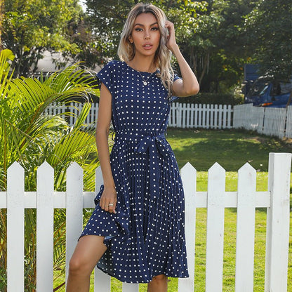 Polka Dot Midi Jurken Elegant